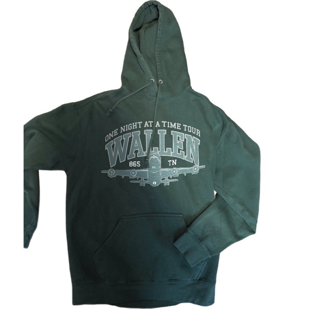Green Tour Graphic Pullover Hoodie
